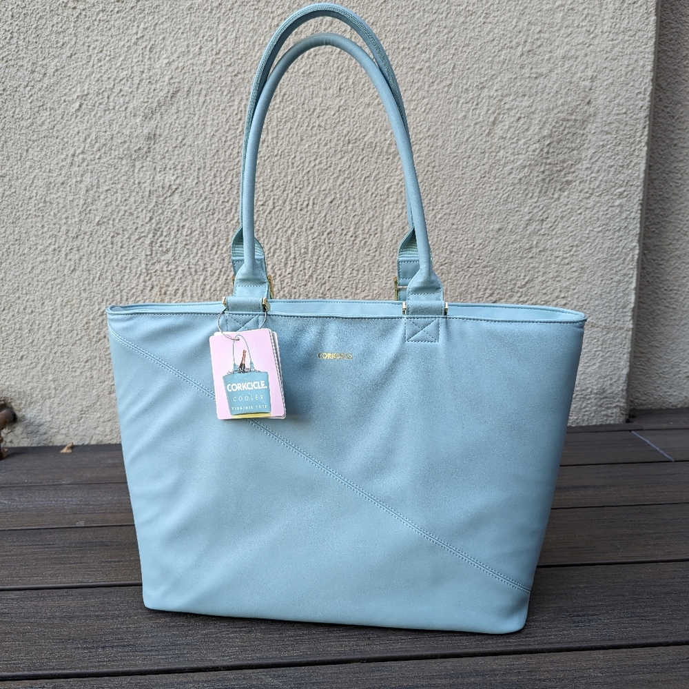 Corkcicle Seafoam Virginia Insulated Cooler Tote Bag - NWT